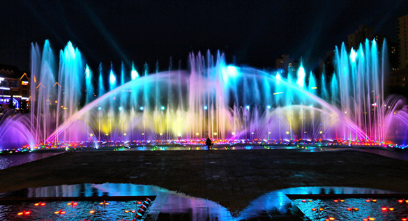 哈尔滨群力大型音乐喷泉光影秀